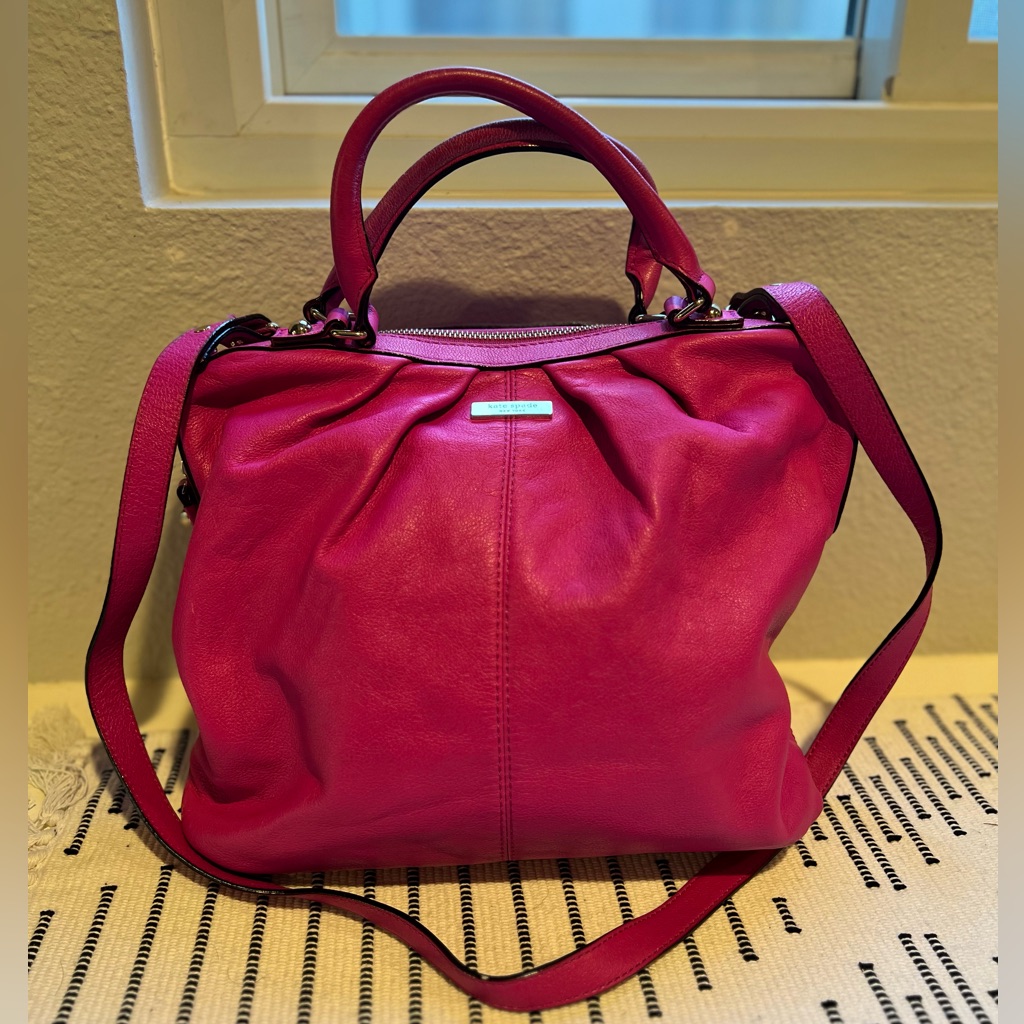 Kate Spade Pink Leather Tote Bag